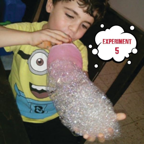 Einstein’s Bubbles and Foam LAB Science Kit for Kids. STEM for Boys & Girls Detailed Picture Guide Included.