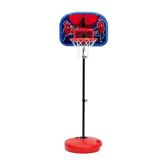 Delta Children - Marvel Spider-Man Basketball Hoop Set for Kids, Red