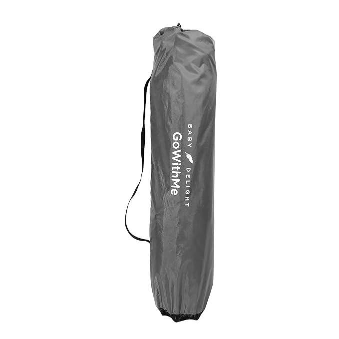 Baby Delight Go with Me Eclipse Deluxe Portable Playard | Playpen | Sun Canopy | Indoor and Outdoor | Ultra Padded Nylon Floor | Grey