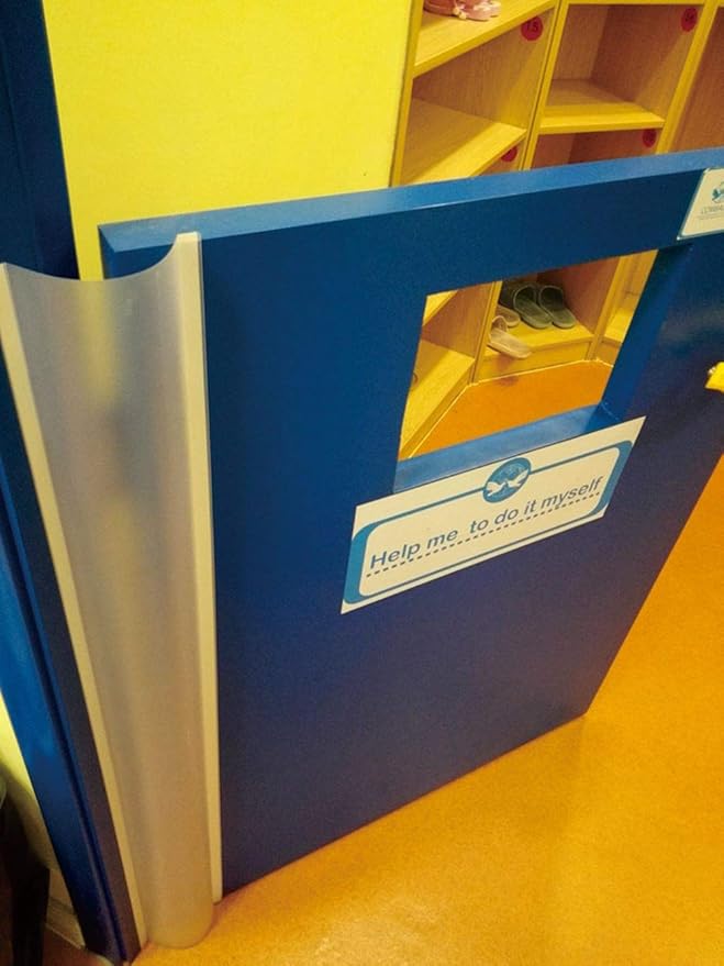 AILUOQI 4 Pack Door Jam Shield Finger Pinch Guard for Baby Proofing, Kids, Hinge Cover Pinch Guard for 90 & 180 Degree Doors Frame & Baby Gate. 47.2" H, 6.7" W