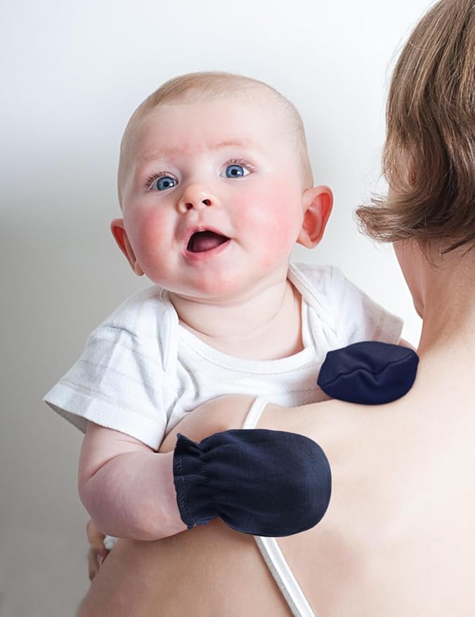 Cute Baby Mittens Newborn, No Scratch Baby Boy Mittens, Baby Girl Hat Gloves for Toddlers, Infant, Newborn