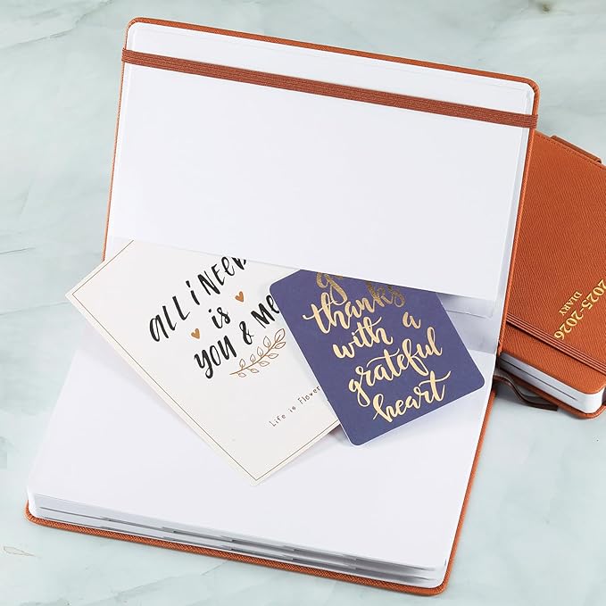 2025-2026 Appointment Book & Planner - Jul 2025 - Jun 2026, Daily Hourly Planner, 5.75" X 8.25", 60-Minute Interval, Faux Soft Leather Cover, Premium Paper, Academic Calendar with Pen Loop, Inner Pocket