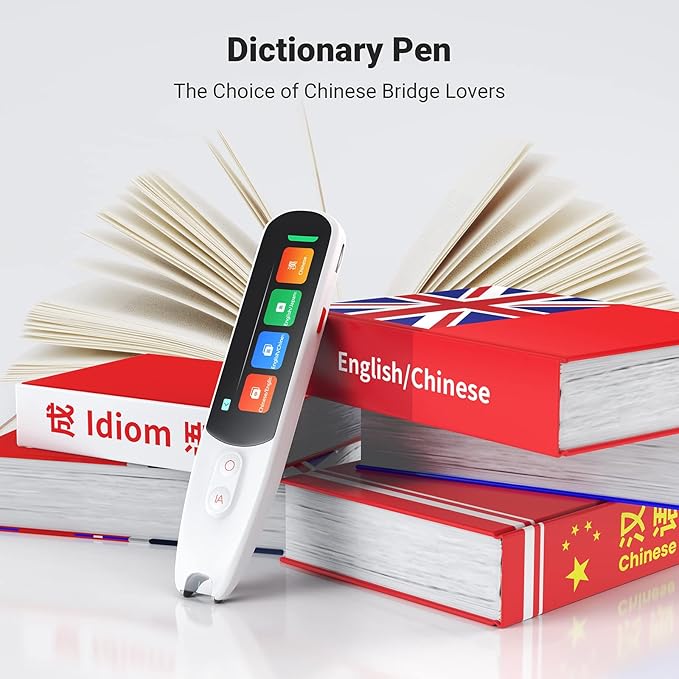 SVANTTO 102 Translator Pen Scanner, Text to Speech Device for Dyslexia, OCR Digital Highlighter Reader Pen, Exam Reading Pen, Bluetooth Langage Translator, No Monthly Fee(White)