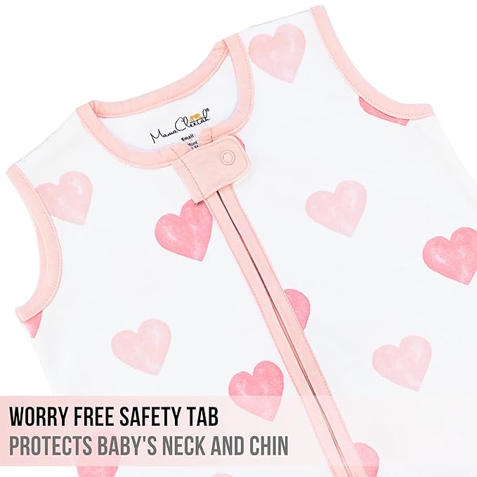 Baby Sleep Sack 1.0 TOG, Organic Cotton Baby Wearable Blanket with Two-Way Zipper, Swaddle Transition Baby Sleeping Bag, All-Season Sleep Sack for Newborn Infant Toddler Boy Girl, 18-24 Months, 1-Pack