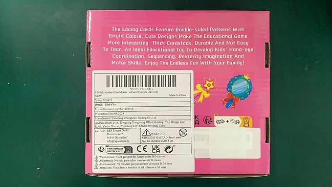 9 Pieces Kids Lacing Cards, Double Sided Sewing Cards in 9 Princess Theme Cards with 9 Colorful Laces, Imagination Development Lacing Toys Games for Children Educational and Learning Activity