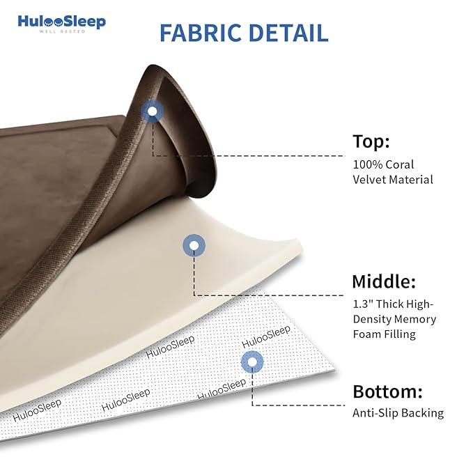 Baby Play Mat for Floor,1.3" Thick Elasti-Foam 74×50 Playpen Mat for Toddlers Infant kids,Water-Repellent Soft Coral Velvet for Tummy Time, Non-Slip Backing for Crawling,Tatami Style(Dark Brown)