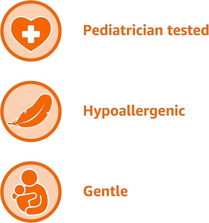 Amazon Basics Tear-Free Baby Shampoo, 13.6 Fluid Ounce, 4-Pack (Previously Solimo)