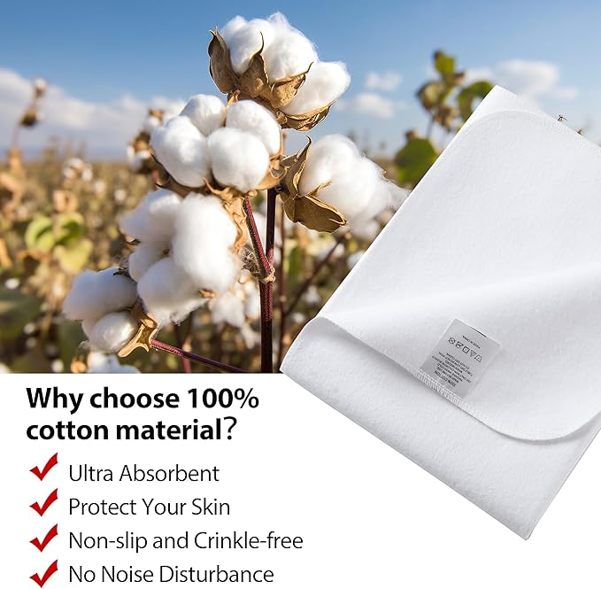 Washable Underpads, 34" x 72" (Pack of 4) Extra Heavy Absorbency ,100% Waterproof Mattress Protector,Flannel Cotton Underpads for Kids, Adults,Pets,Bed, Couch, Sofa, Floor,Home