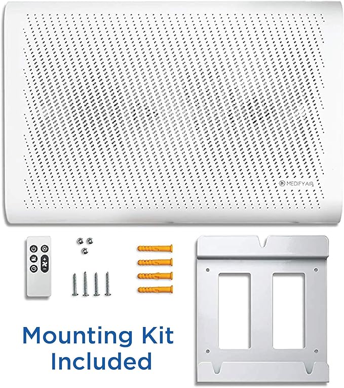 Medify MA-35 Air Purifier with True HEPA H13 Filter | 1,280 ft² Coverage in 1hr for Allergens, Smoke, Wildfires, Odors, Pollen, Pet Dander | Removal to 0.1 Microns | Black, 1-Pack