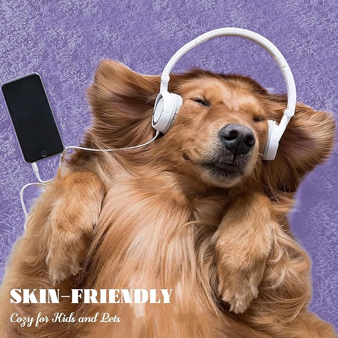 4FT Round Rug for Bedroom: Fluffy Shag Soft Washable Rugs Circle Small Fuzzy Plush Indoor Carpet for Living Room Nursery Playroom Dorm Kids Girls Boys Room (Purple, 4'x4')