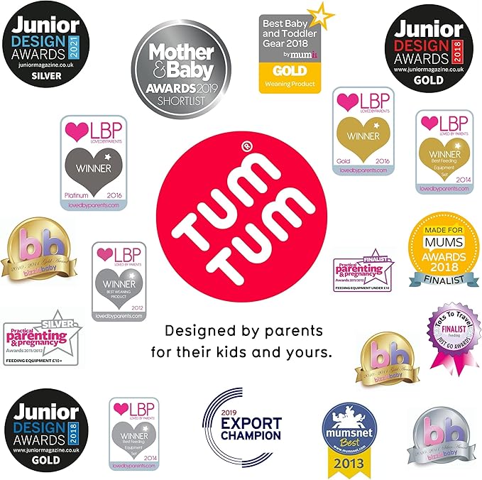 Baby Cutlery Set With Case, Spoon & Fork for Self Feeding, Silicone, 6 Months Plus (Grey)