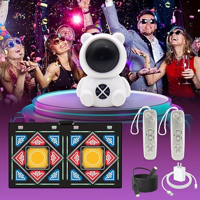 Dance Mat, Electronic Dance Mat, Double User Dance Mat with Game Controller, Non-Slip Dance Pad for Kids Adults, Christmas Birthday Gifts for Girls Boys