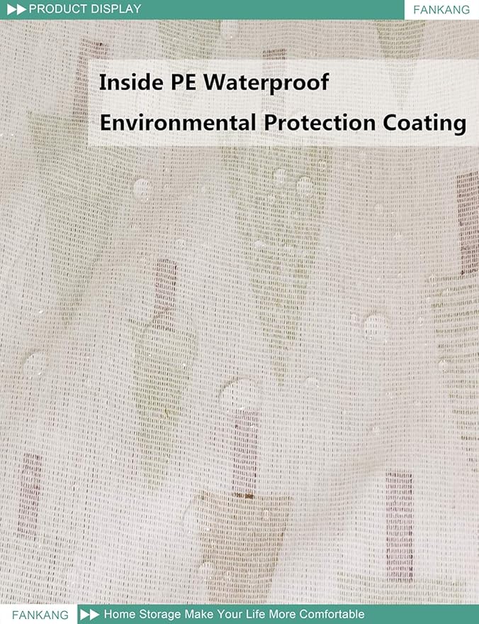 FANKANG Square Nursery Hamper Storage Bins Canvas Laundry Basket Foldable with Waterproof PE Coating Large Storage Baskets Gift Baskets for Children Office Bedroom ClothesToys (SquareGreen forest)