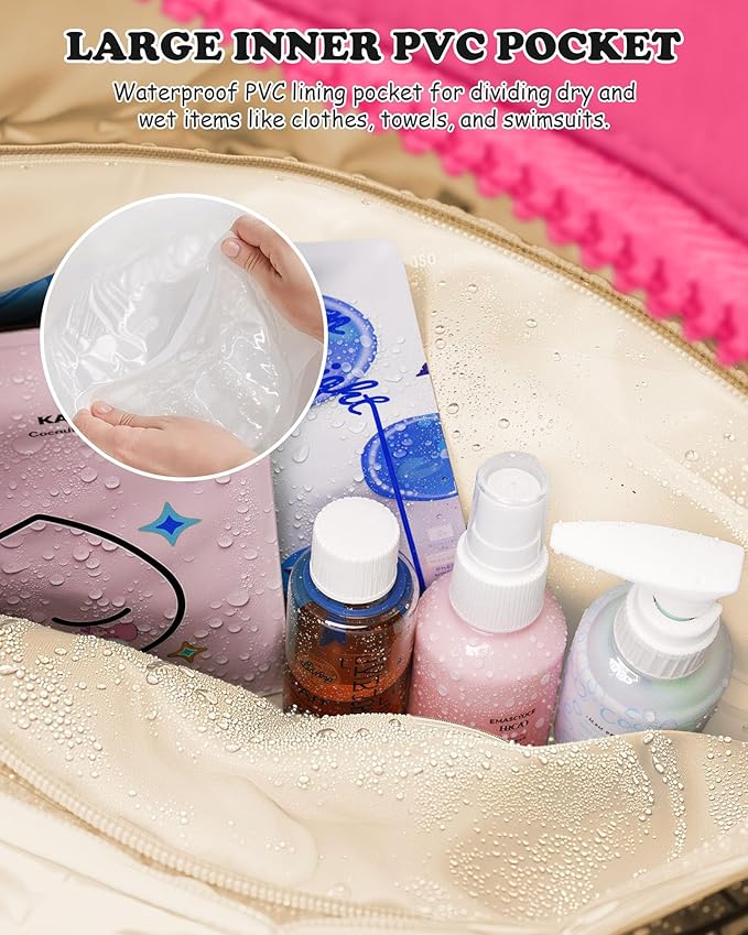 Dance Bag, Kid Weekender Bags,Girl Overnight Bag with Wet Pocket,Lightweight Travel Tote Personalized Cheer Bags with Makeup Pouch-11 Year Old Girl Birthday Gifts