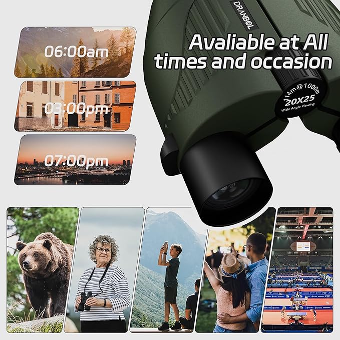 20X25 Small Binoculars for Adults and Kids, Large Eyepiece Binoculars for Bird Watching Easy Focus, Pocket High Powered Opera Glasses for Concert, Cruise Ship, Travel Must Have