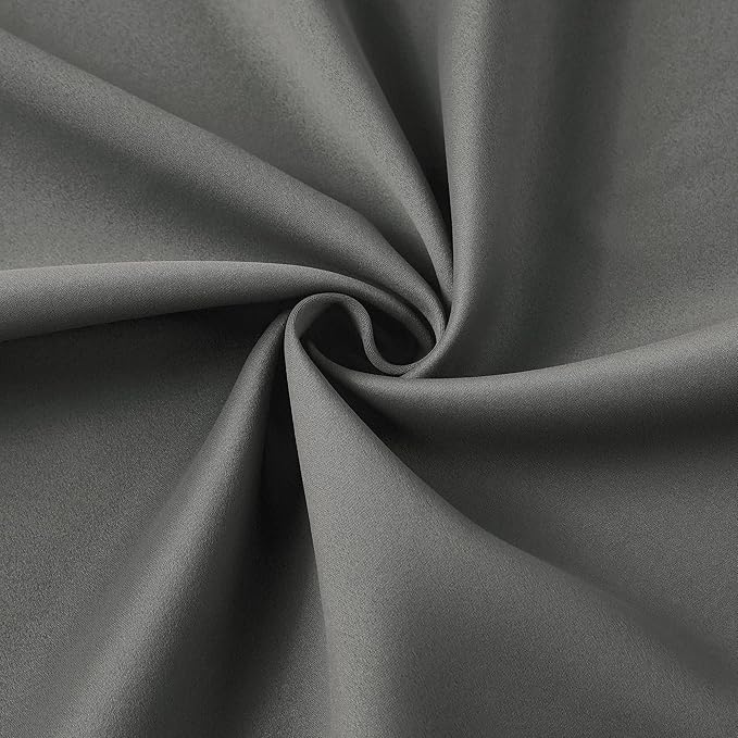KEQIAOSUOCAI Grey Pinch Pleat Curtains & Drapes 120 Inches Long 2 Panels Set, Soundproof Heat Blocking Window Treatment for Bedroom Vertical Draft Blackout Blinds for Living Room 10 feet Tall