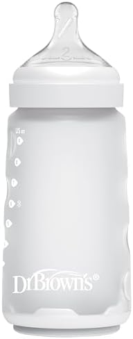 Dr. Brown's Silicone Baby Bottle, 9 oz, Level 2 Nipple - Image 4