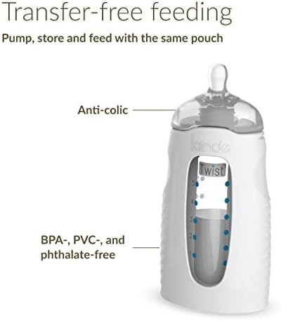 Kiinde Twist Squeeze Natural Baby Breast Milk Feeding Bottle - Image 2