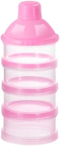 Accmor Formula Dispenser On The Go, 4 Compartments Stackable Formula Container by Accmor