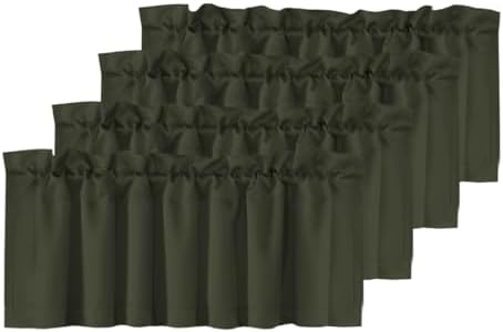 H.VERSAILTEX 4 Panels Blackout Valances by HVERSAILTEX
