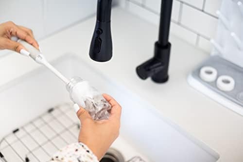 Ubbi Deluxe 2-in-1 Baby Bottle Cleaning Brush Set - Image 6