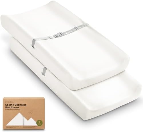 2-Pack Organic Changing Pad Covers by KeaBabies