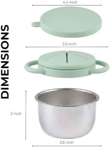 2-Pack Stainless Steel Snack Cups - Image 4