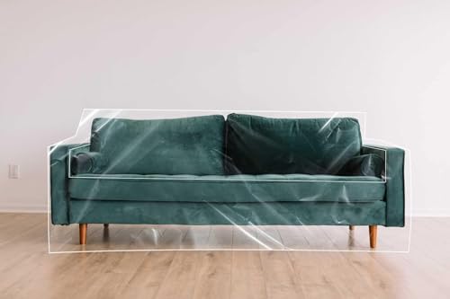 LAMINET Thick Crystal Clear Heavy-Duty Water Resistant Sofa/Couch Cover - Image 2