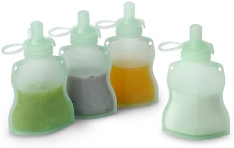 haakaa Silicone Yummy Pouch 4.5 oz – Reusable Silicone Snack & Smoothie Pouch by haakaa