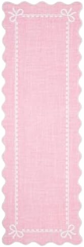 GarveeHome Scalloped Hallway Runner Rug 2.5x10 Non Slip Bedroom Rugs - Image 4