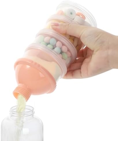 Accmor Formula Dispenser On The Go, 4 Compartments Stackable Formula Container - Image 5