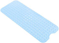 Anti-Slip Bathtub Shower Mat 40×16 Inch Opaque Light Blue by ERASILKEN-X