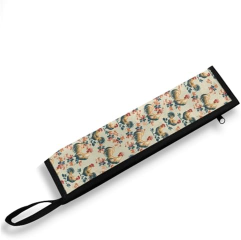 Retro Travel Tableware Box Roosters Flatware Storage Box Case Travel Utensils by Tutolipy
