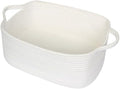 Cute White Woven Basket, Empty Gift Basket by Unknown