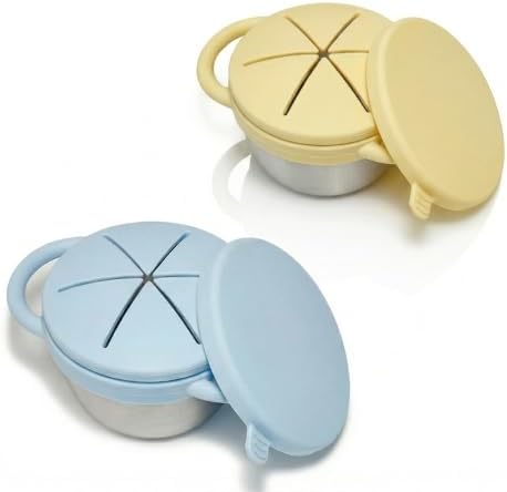 2-Pack Stainless Steel Snack Cups by TotsGround