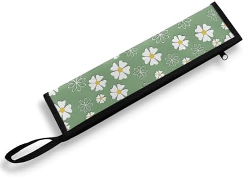 Daisy Print Reusable Travel Tableware Carrying Bag Storage Case Cutlery by Tutolipy