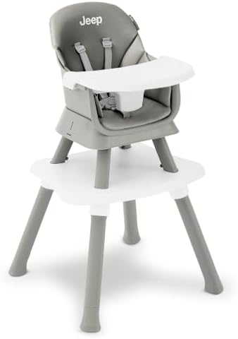 Jeep Milestone 6-in-1 Convertible High Chair by Delta Children, Light Grey by DeltaChildren