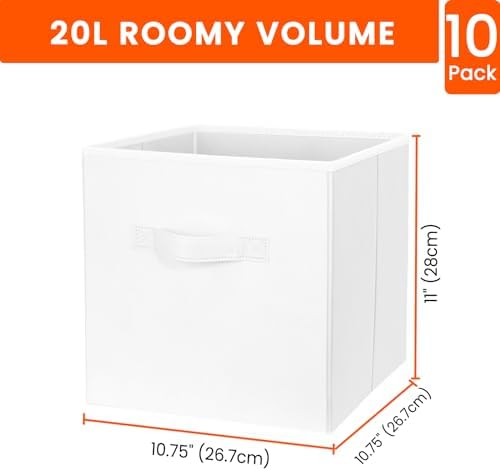 Criusia Storage Cubes, 11 Inch Cube Storage Bins - Image 2