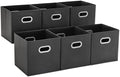 MAX Houser 6 Pack Foldable Fabric Storage Bins by MAXHouser