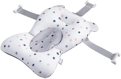 Baby Bath Pad, Soft Bathtub Mat, Adjustable Nonslip Newborn Toddler Bath Cushion by balloondecoration