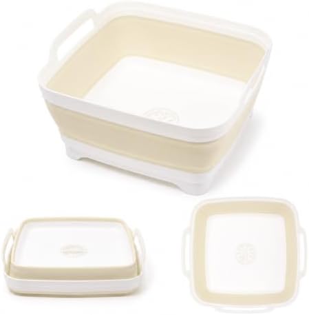 Collapsible Wash Basin with Drain Plug by Vamako