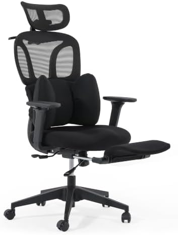 Ergonomic Office Chair for Long Hours Sitting, High Back Mesh Desk Chair by CabeVibe