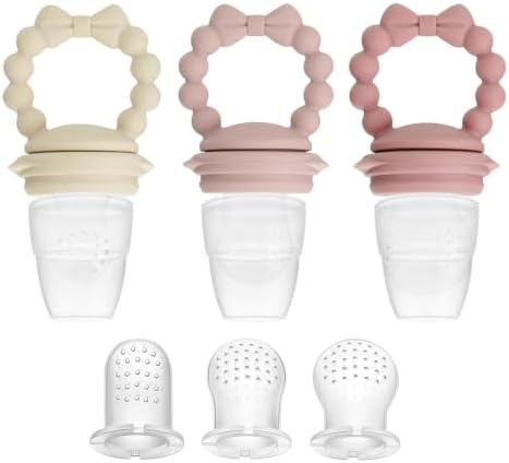 PandaEar 3 Pack Baby Fruit Food Feeder Pacifier by PandaEar