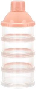 Accmor Formula Dispenser On The Go, 4 Compartments Stackable Formula Container by Accmor