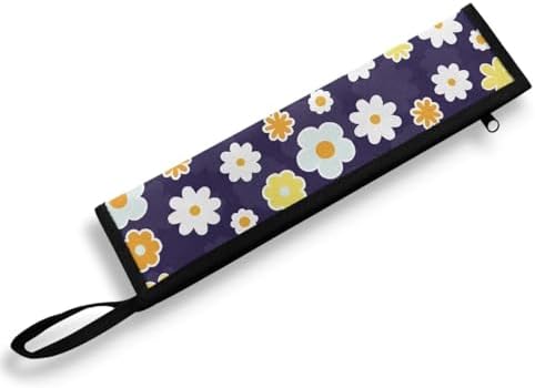 Hippie Floral Flatware Storage Bag Tableware Carrier Bag Dinnerware Organizer by Tutolipy