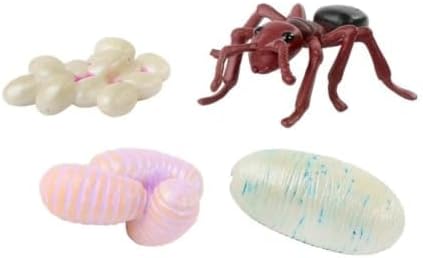 Insect Lore Bug Camp Bundle - Butterfly Kit with 5 Live Caterpillars, Ladybug Land with 1 Tube Live Larvae, Ant Mountain with 1 Tube Live Western Harvester Ants - Bonus Life Cycle Figurines & More