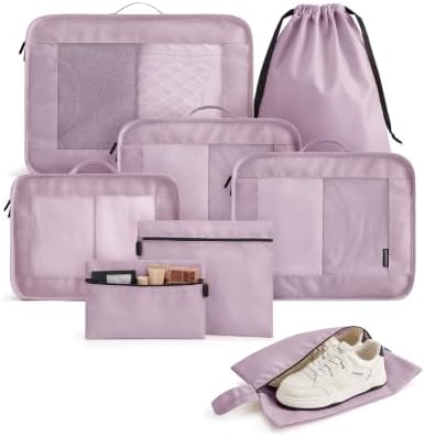 LIGHT FLIGHT 8 Set Packing Cubes by LIGHTFLIGHT