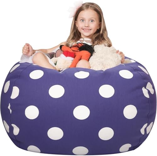 WEKAPO Stuffed Animal Storage Bean Bag Chair Cover by Wekapo