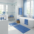 GRANNY SAYS Blue Bathroom Rugs Set 2 Piece, Soft Microfiber Bath Mats by GRANNYSAYS