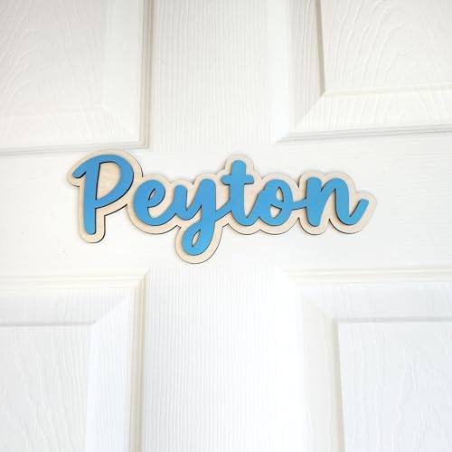 Daisy Personalized Name Sign for Nursery, Wooden Floral Kids Door Sign by Unknown
